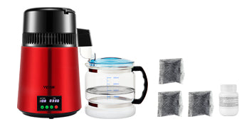 SucceBuy 4L Water Distiller Purifier Filter — Touch Screen, 5-Stage Filtration, 1L/H Distilling Speed