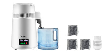 SucceBuy 4L Water Distiller Purifier Filter — Touch Screen, 5-Stage Filtration, 1L/H Distilling Speed