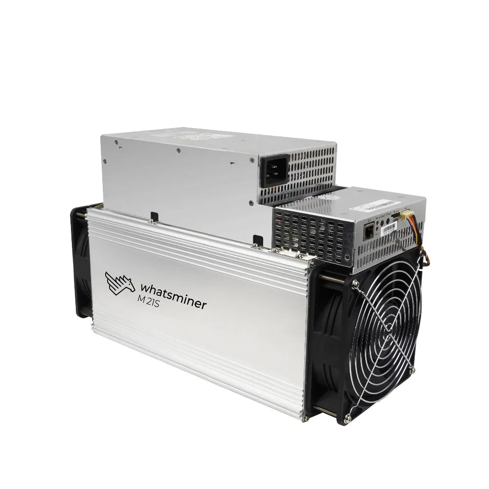 WhatsMiner M21S Bitcoin ASIC Miner — 58TH/s with Power Supply Unit - Authority Asset Brand