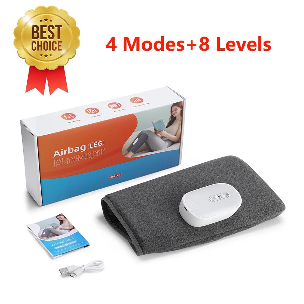 Wireless 360° Air Pressure Calf Massager — 3-Mode Airbag Leg & Foot Circulation Booster - Authority Asset Brand
