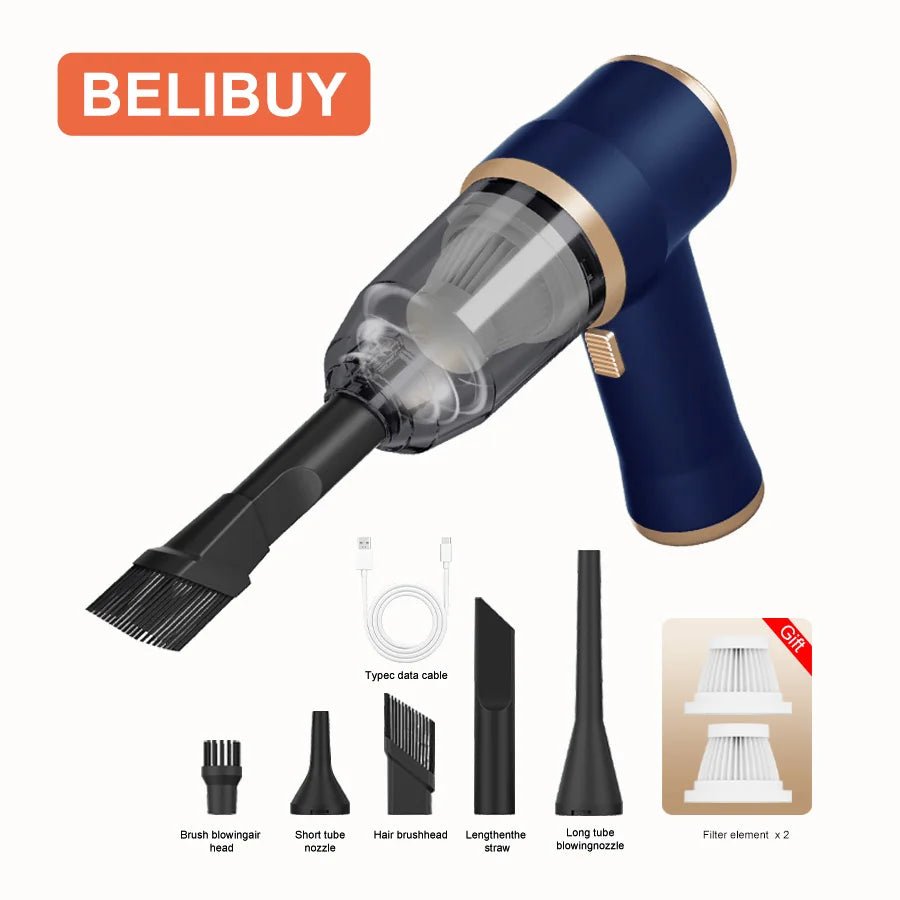 Wireless Portable Handheld Vacuum Cleaner — 7W Cordless Mini Vac for Car, Carpet, Sofa & Keyboard - Authority Asset Brand