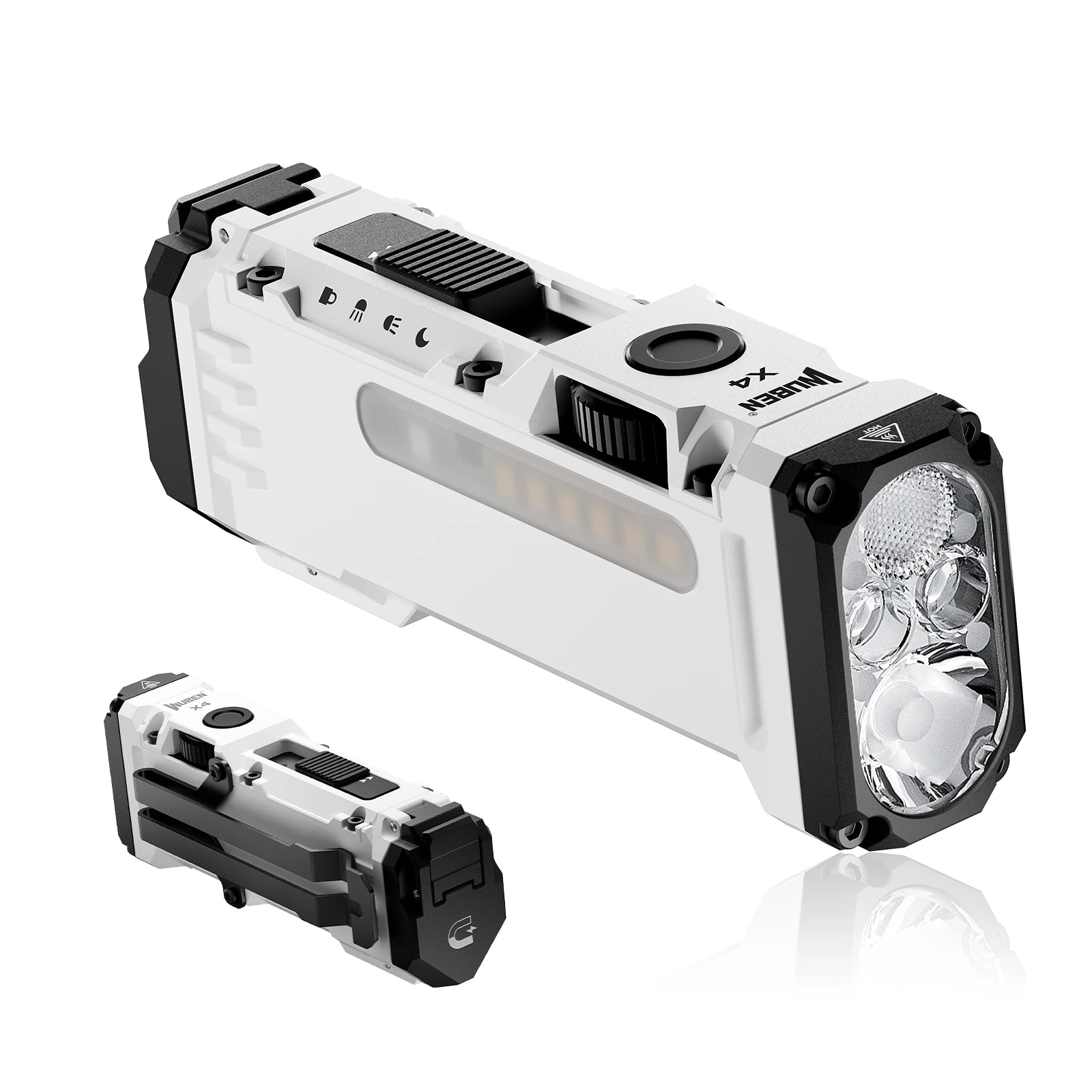 WUBEN X4 EDC Flat Flashlight — 1500 Lumens, RGB Light, Magnetic Base, Tactical Switch, IP68 Waterproof - Authority Asset Brand