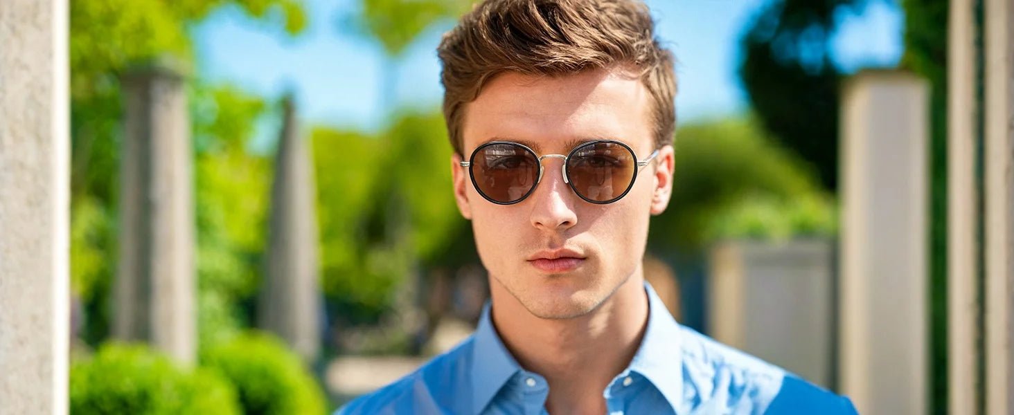 ZENOTTIC Steampunk Round Polarized Sunglasses | Mirror Vintage Shades UV400 for Men & Women - Authority Asset Brand